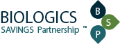 BIOLOGICS SAVINGS PARTNERSHIP™ logo.